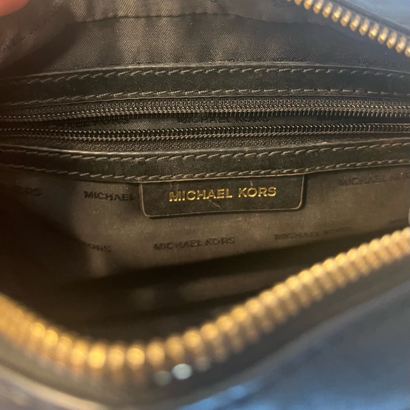 Michael Kors Suede & Leather Crossbody Bag - Picture 6 of 7